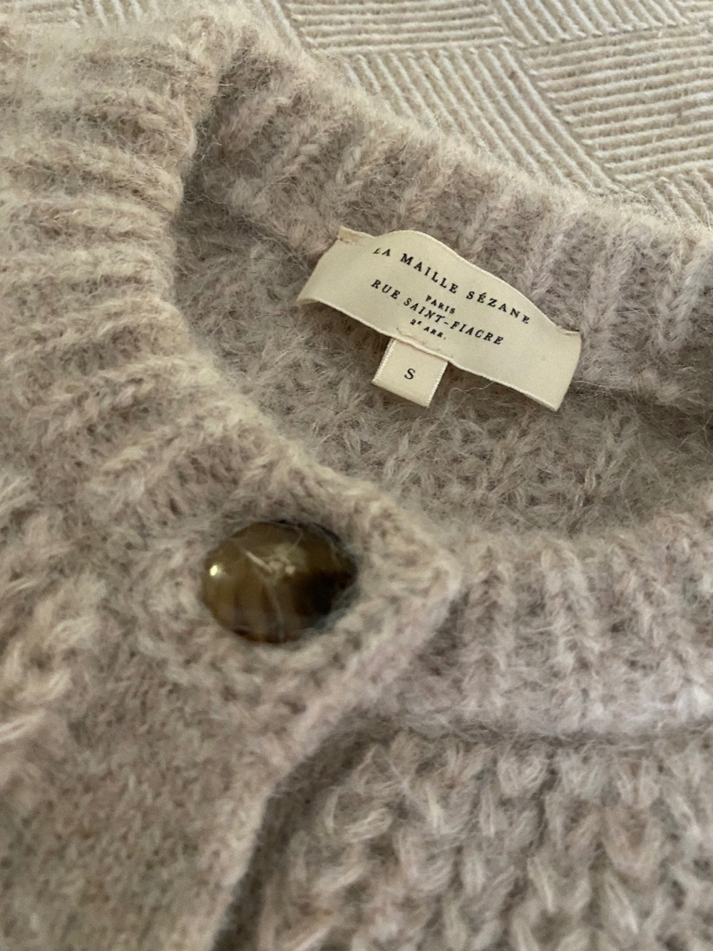 Sezane Emile Light Beige EUC - Picture 6 of 13